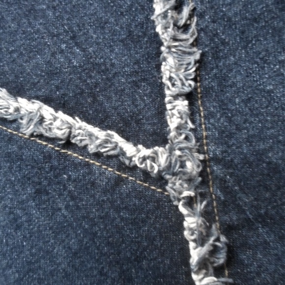 Abercrombie & Fitch Knee Length Jean Skirt 00 - Picture 5 of 6